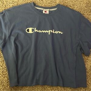 Champion Classic Blue Crewneck Tee